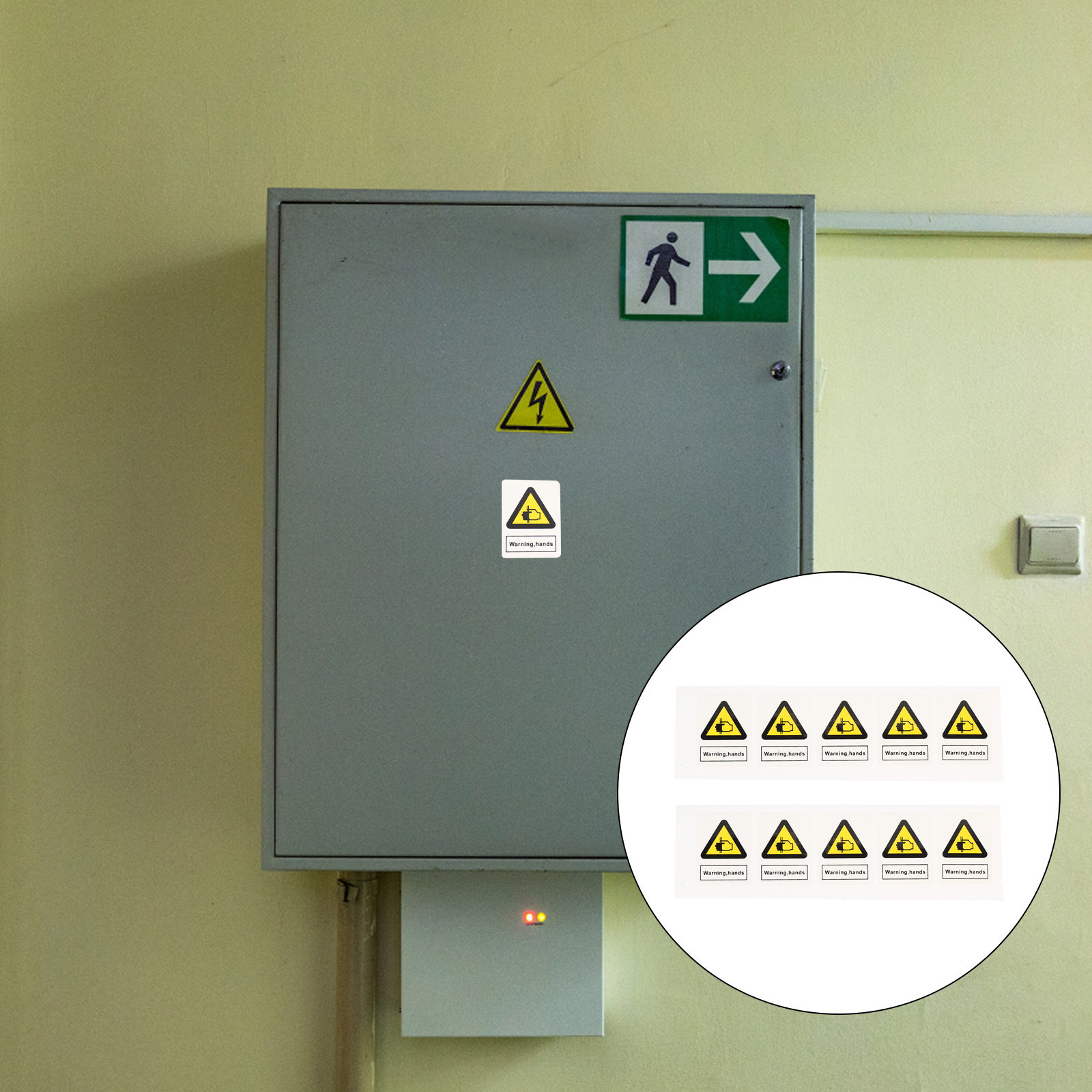 Heavy Equipment Warning Sign - 10 Adhesivos de Advertencia para Prevenir