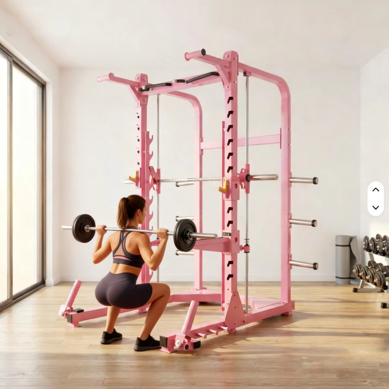 Heavy Equipment Safety Training - Máquina Smith con Soporte para Sentadillas